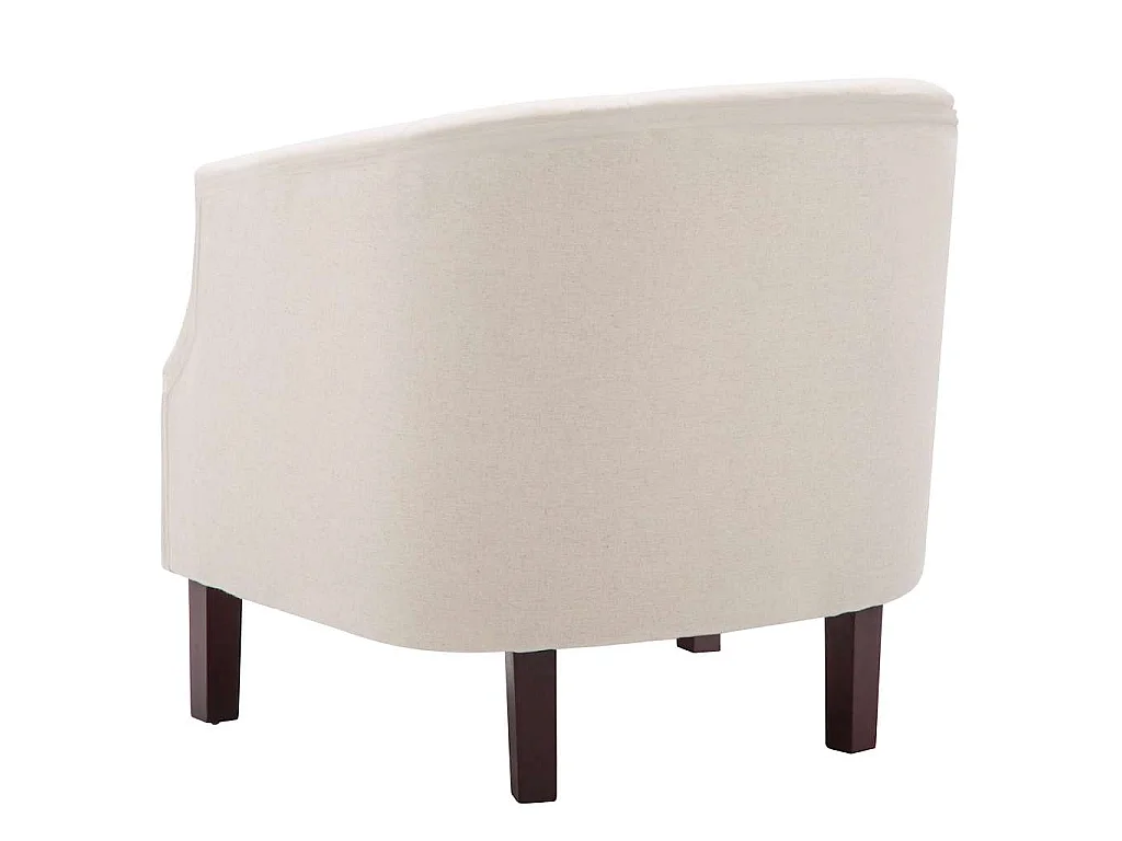 Sillón de tela beige