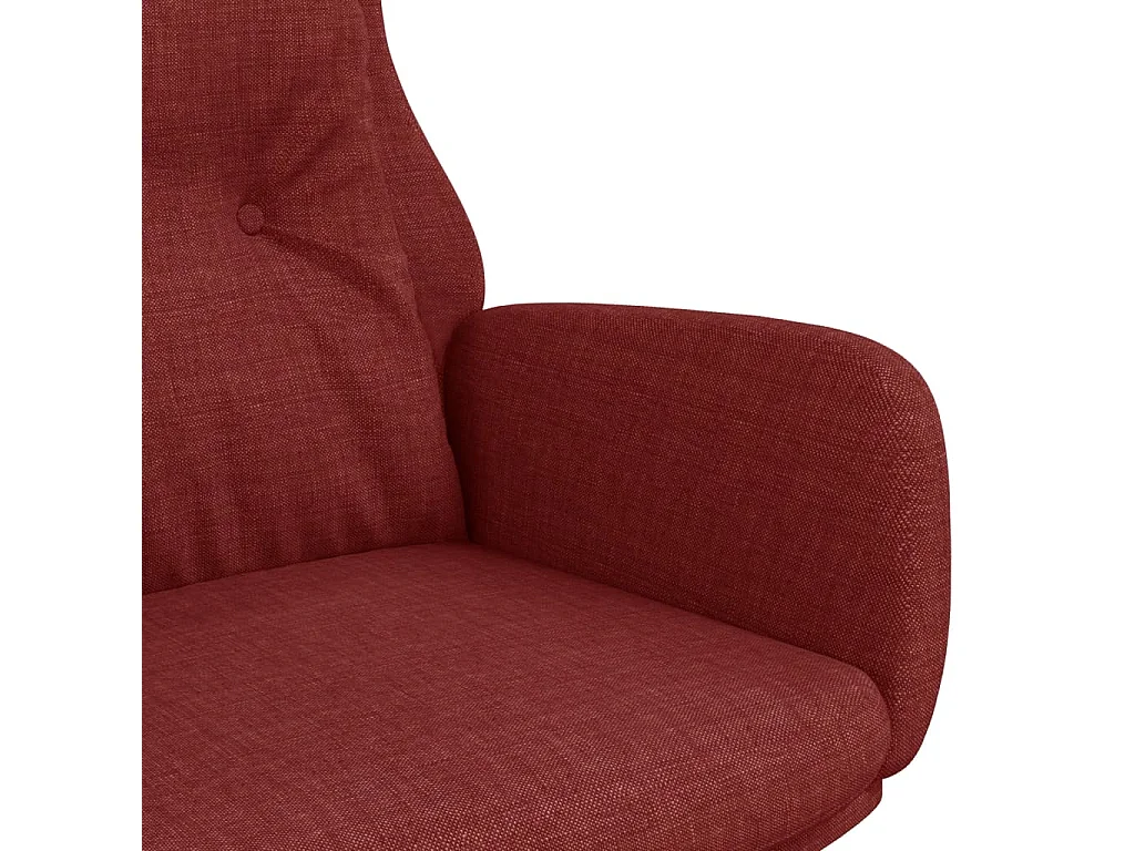 Chaise de relaxation Rouge bordeaux Tissu