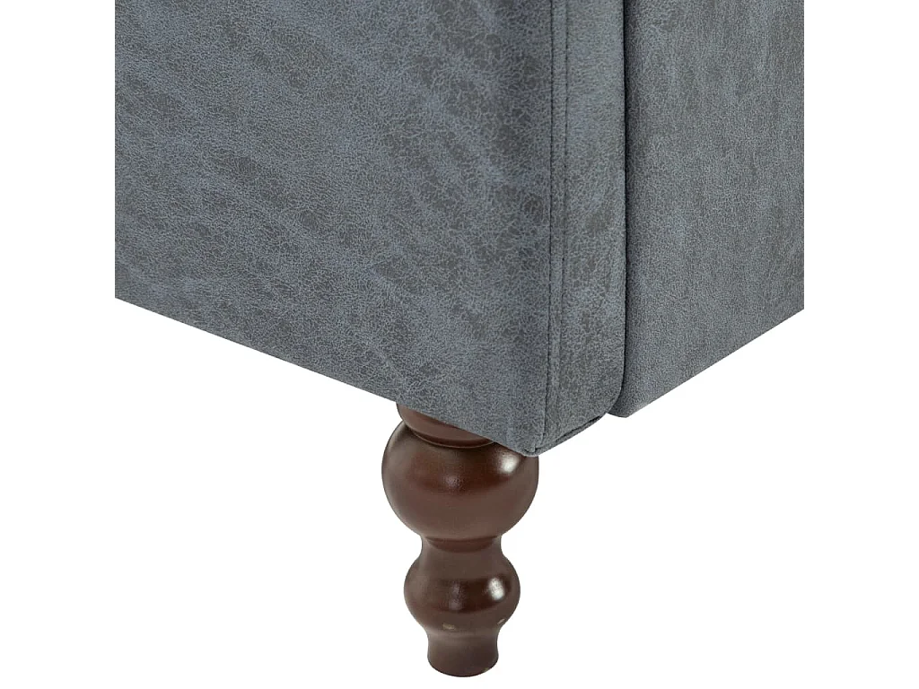 Sillón Santa Cruz tapizado de tela gris 70x72x68 cm