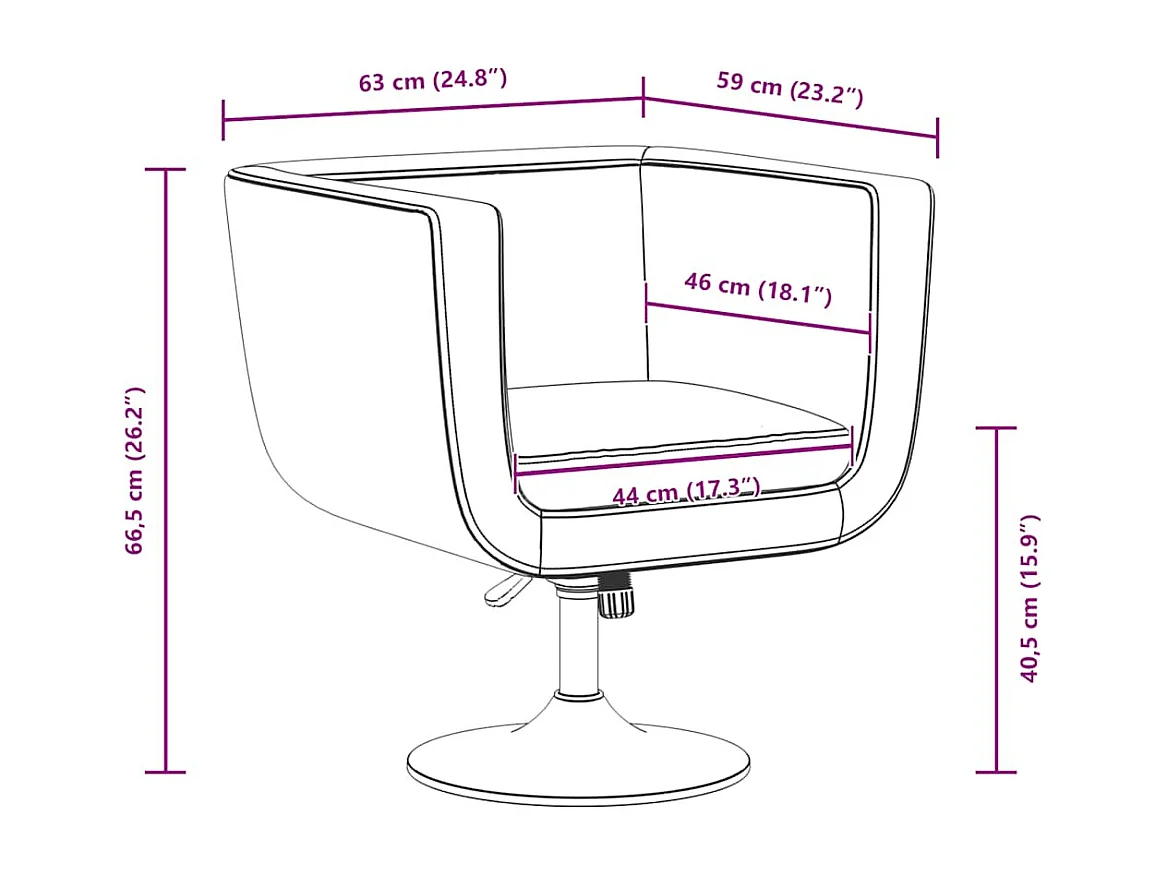 Tabouret de bar Blanc Similicuir