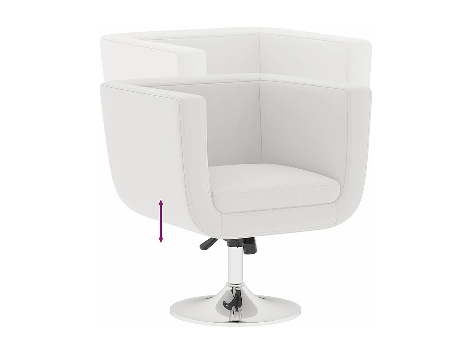 Tabouret de bar Blanc Similicuir