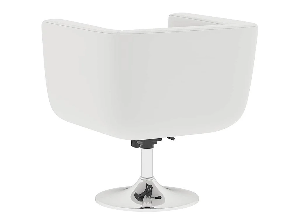 Taburete de bar cuero sintético blanco