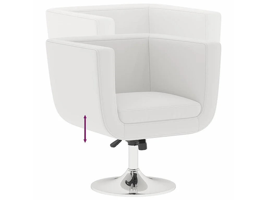 Taburete de bar cuero sintético blanco