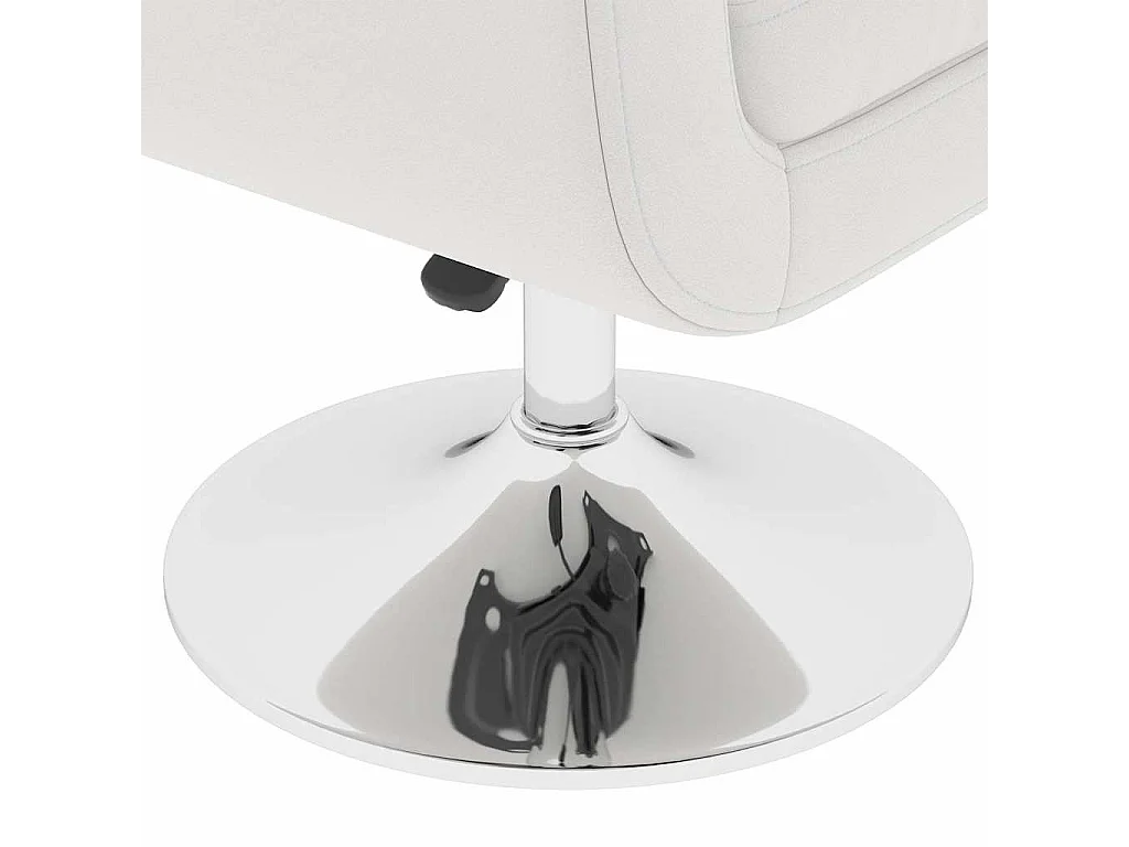 Taburete de bar cuero sintético blanco