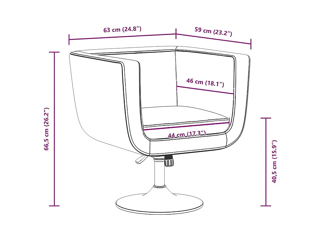 Tabouret de bar Blanc Similicuir
