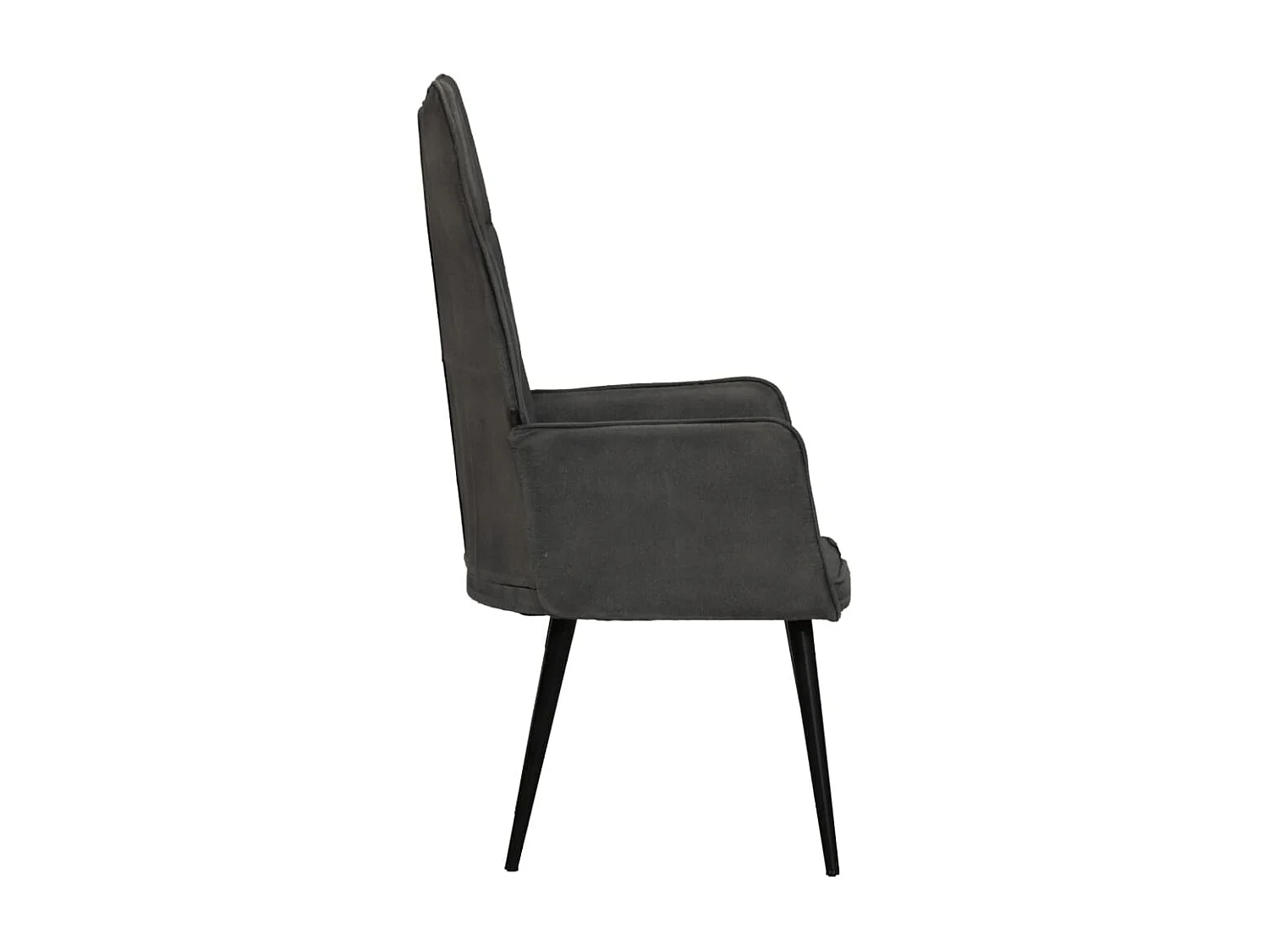 Ohrensessel Schwarz Canvas