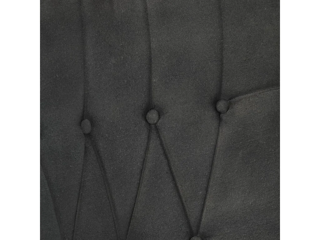 Ohrensessel Schwarz Canvas