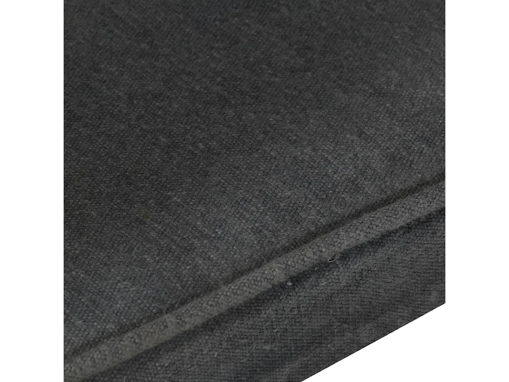 Ohrensessel Schwarz Canvas