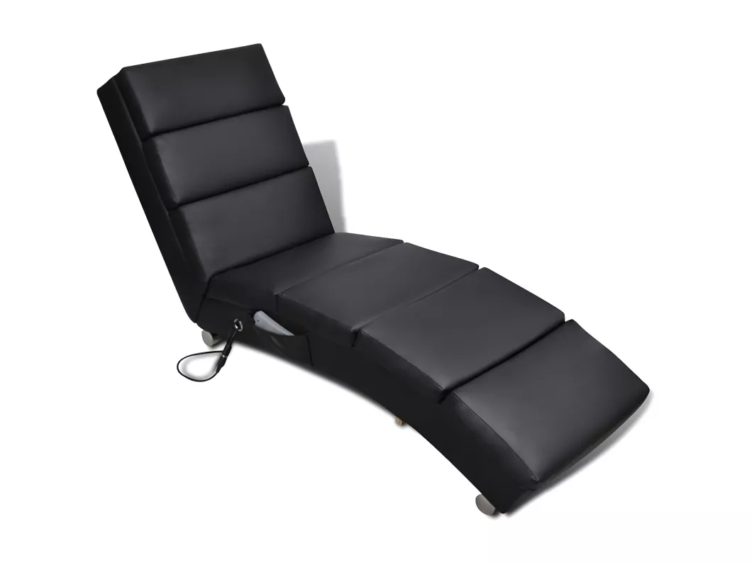 Kauf Unique Massage-Chaiselongue Schwarz Kunstleder