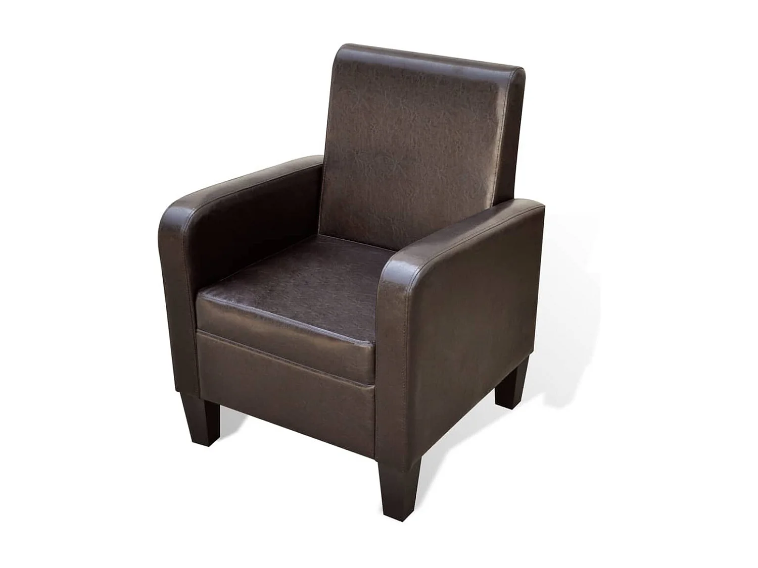 Sessel Braun Kunstleder