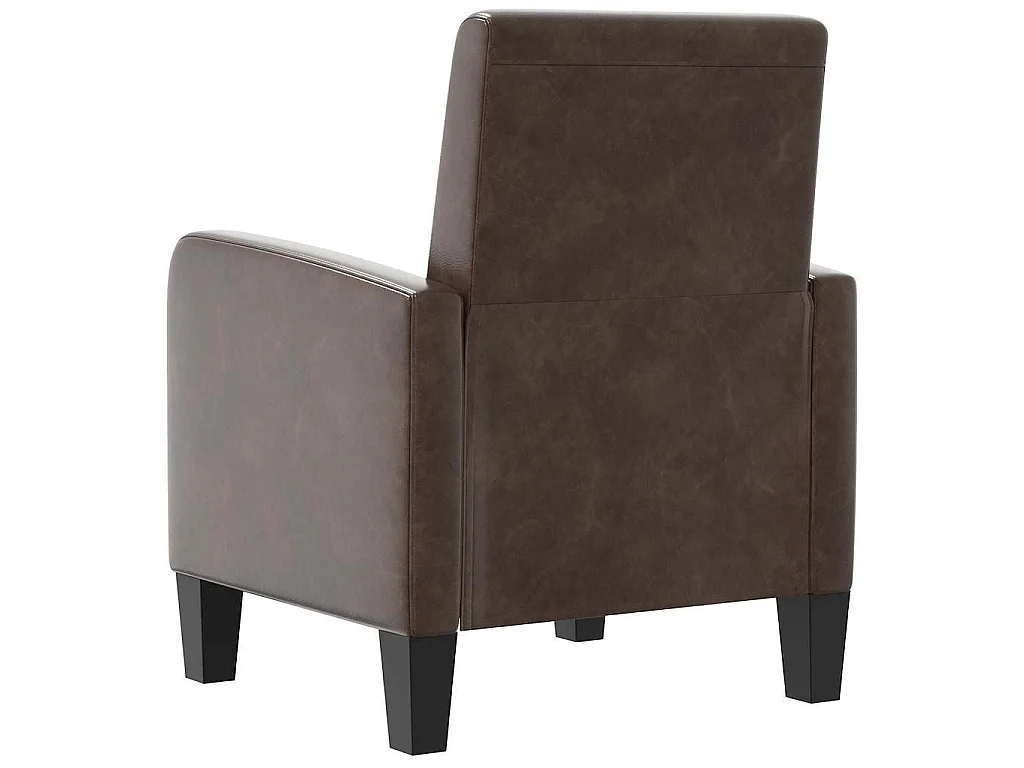 Fauteuil Marron Similicuir