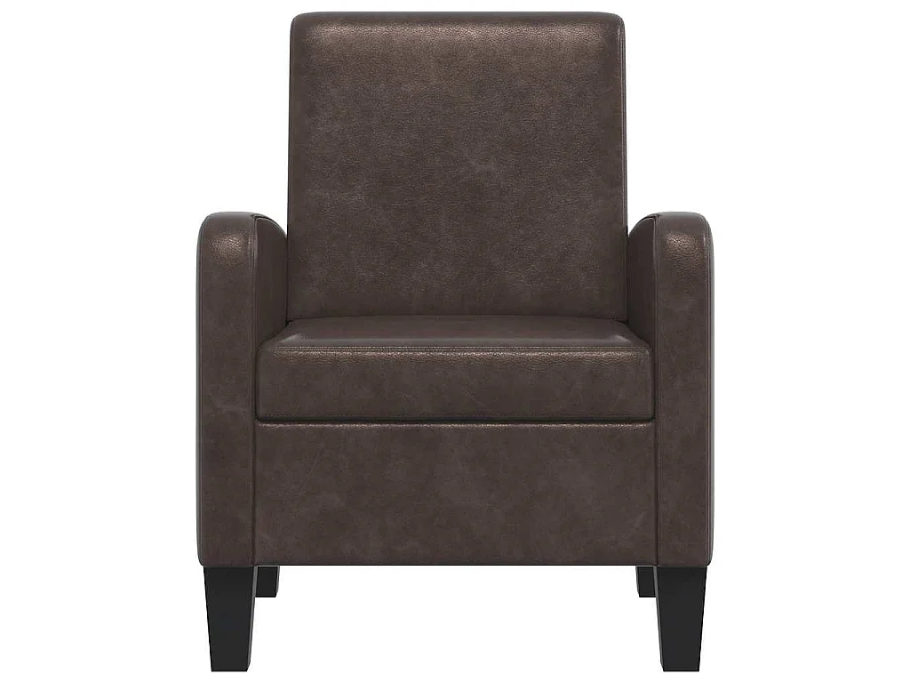 Fauteuil Marron Similicuir
