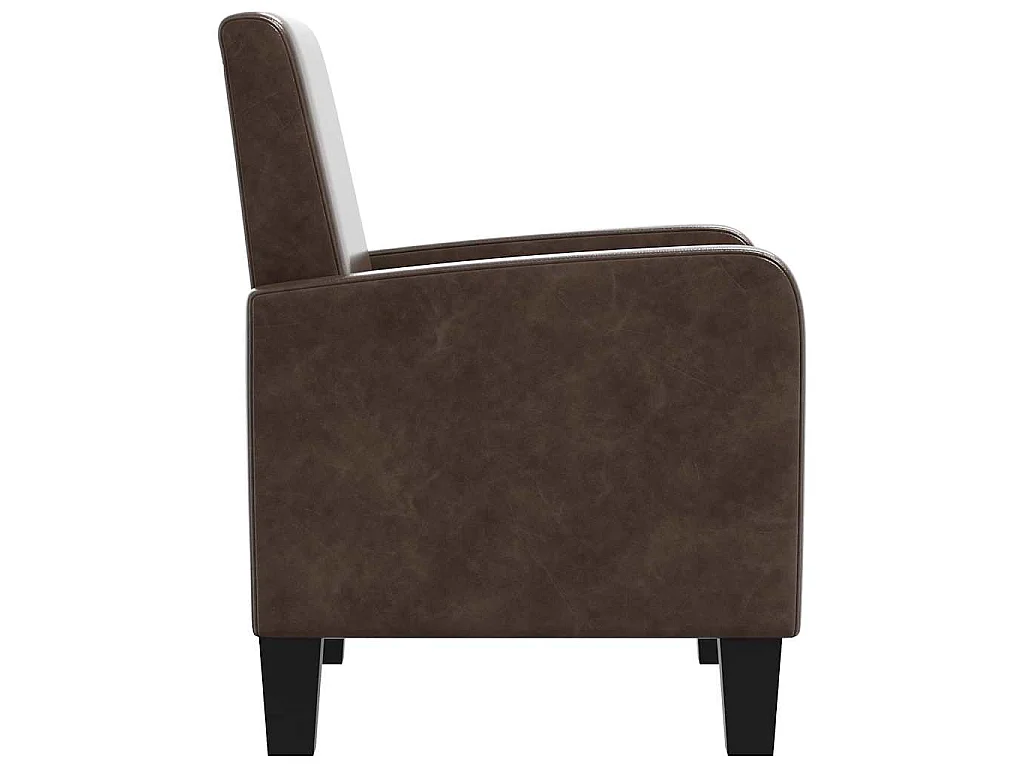 Sessel Braun Kunstleder