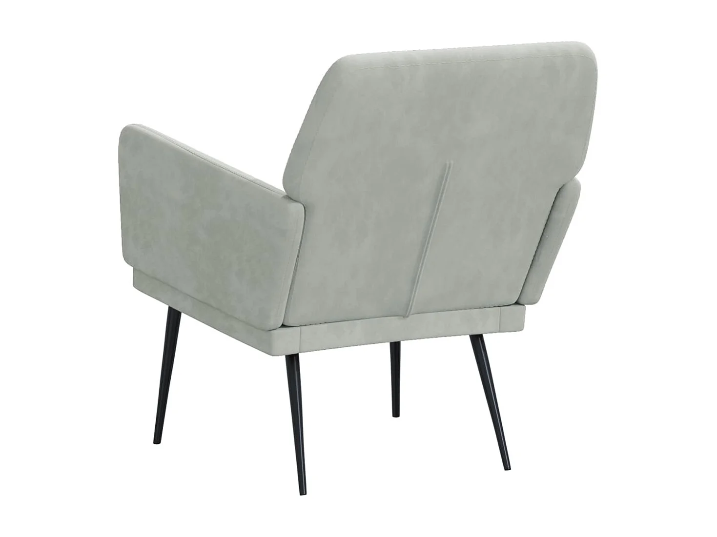 Fauteuil Gris clair 62x79x79 cm Velours