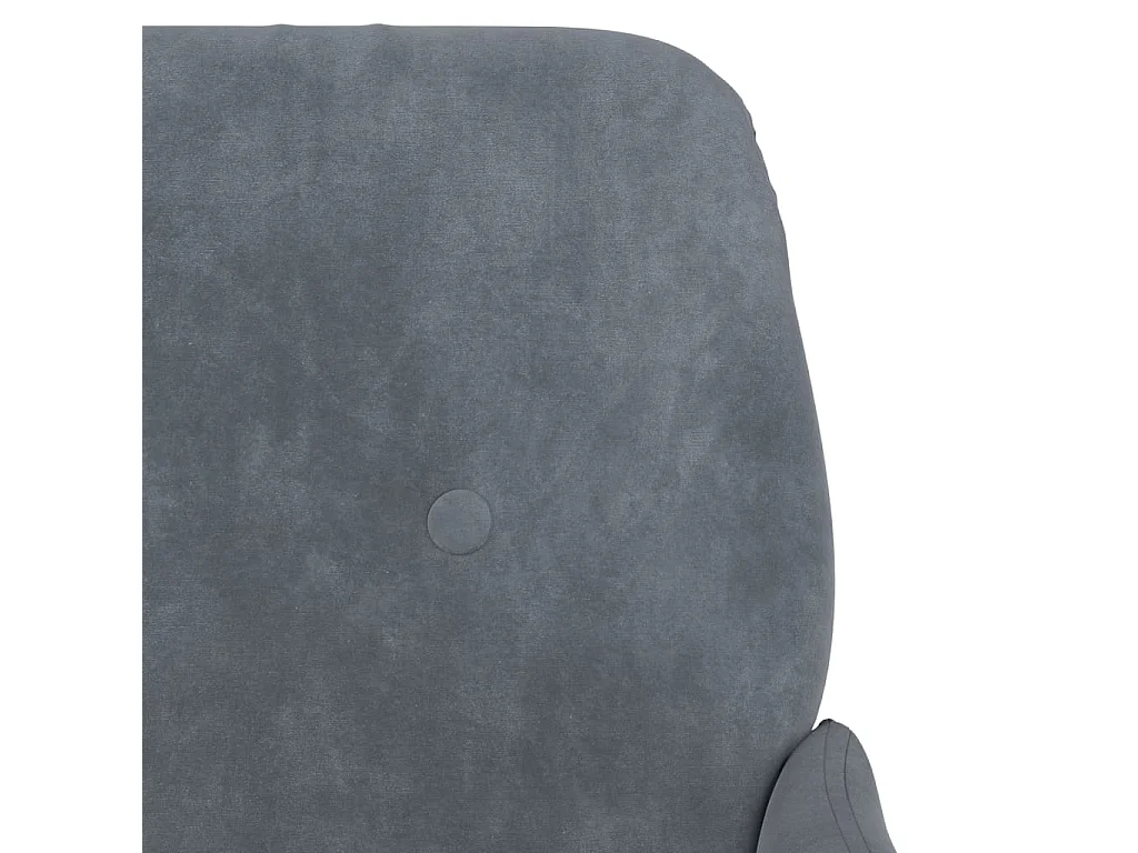 Fauteuil 62x79x79 cm fluweel donkergrijs