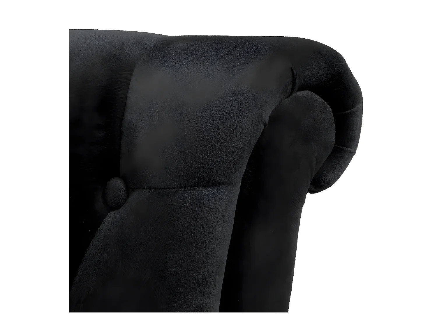 Sessel mit hoher Lehne Schwarz Stoff