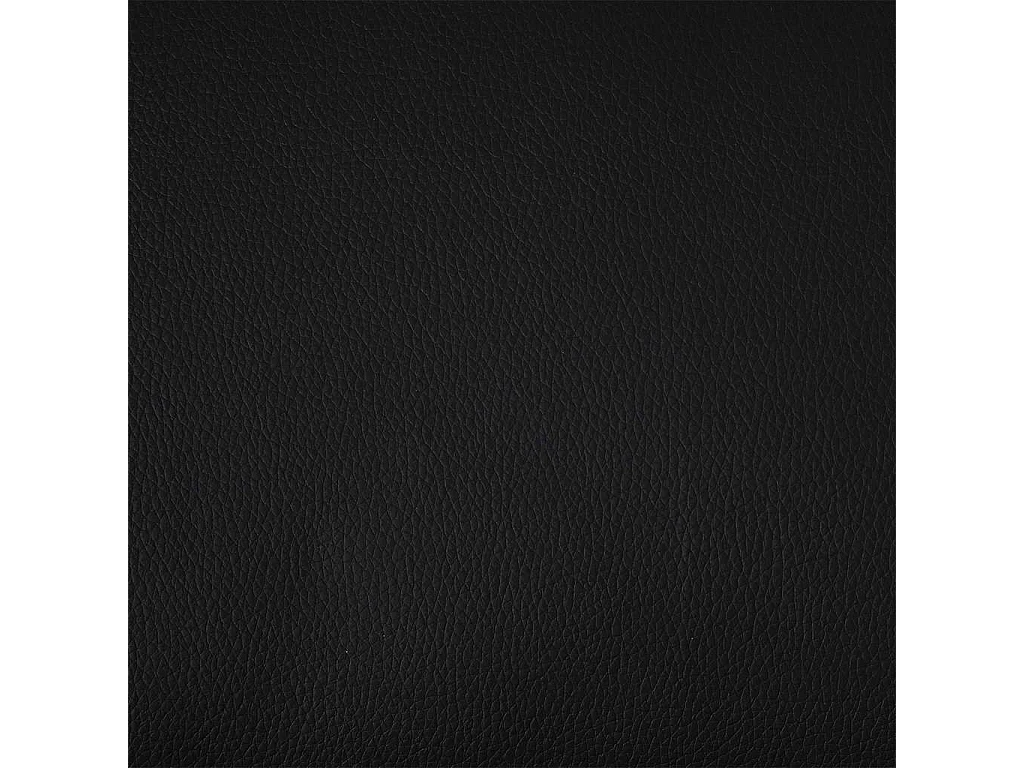 Fauteuil cube noir similicuir