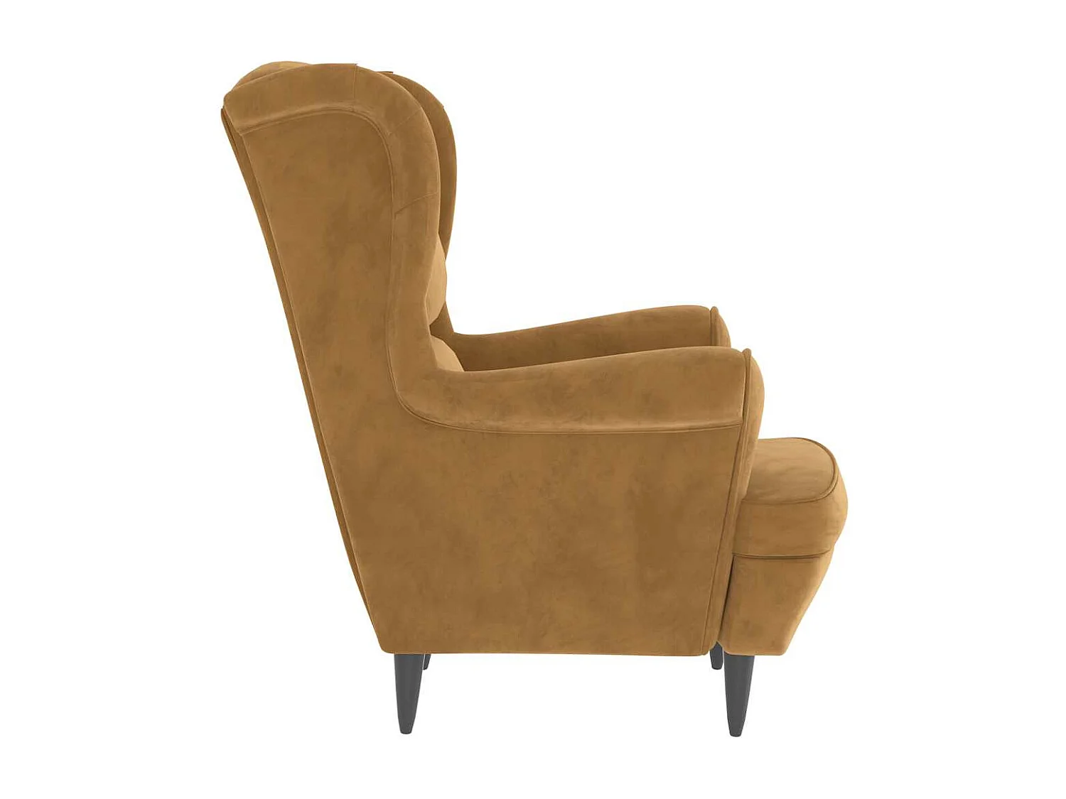 Fauteuil marron velours