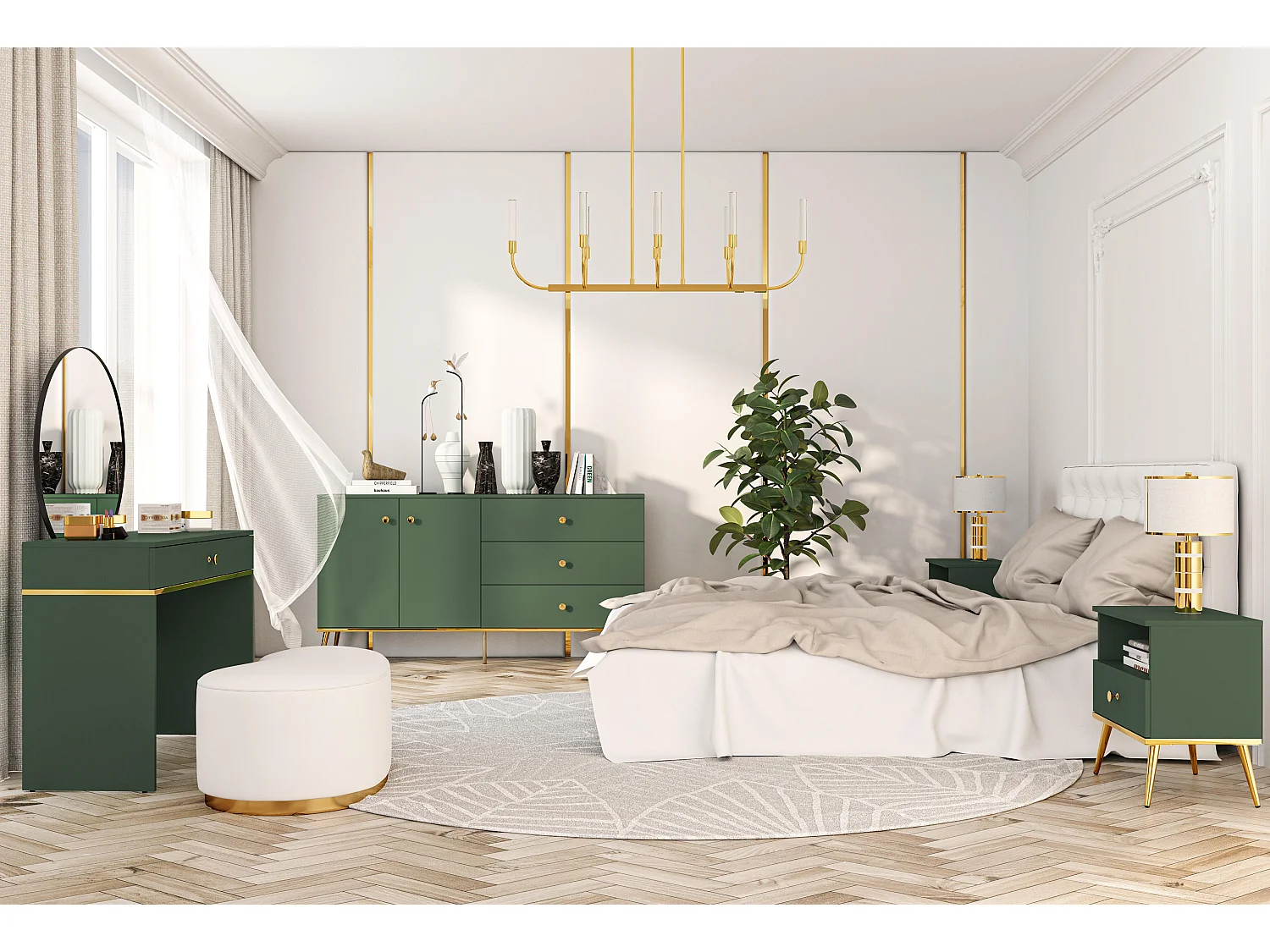 Table De Chevet FORT NS50 1D 50x34x53 Vert