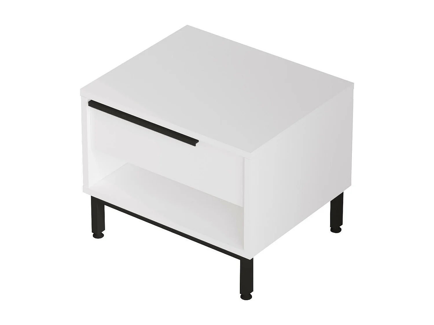 Table De Chevet OCEAN NS54 1D 54x45x42 Blanc