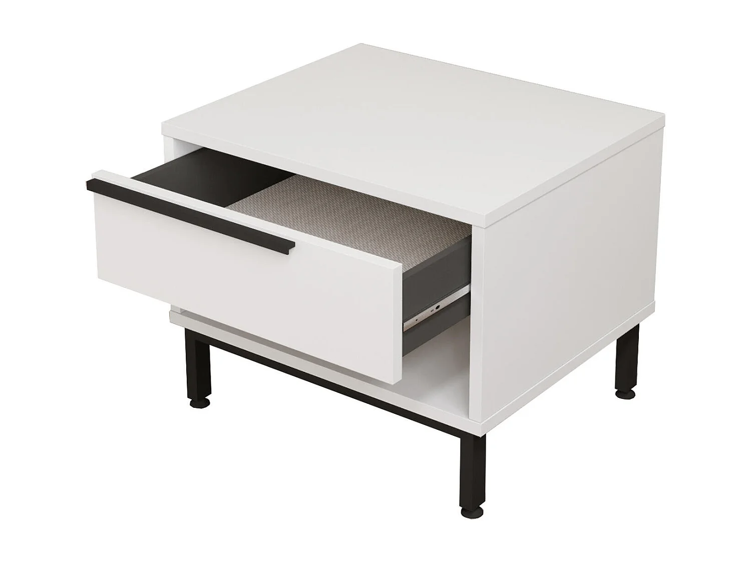 Table De Chevet OCEAN NS54 1D 54x45x42 Blanc