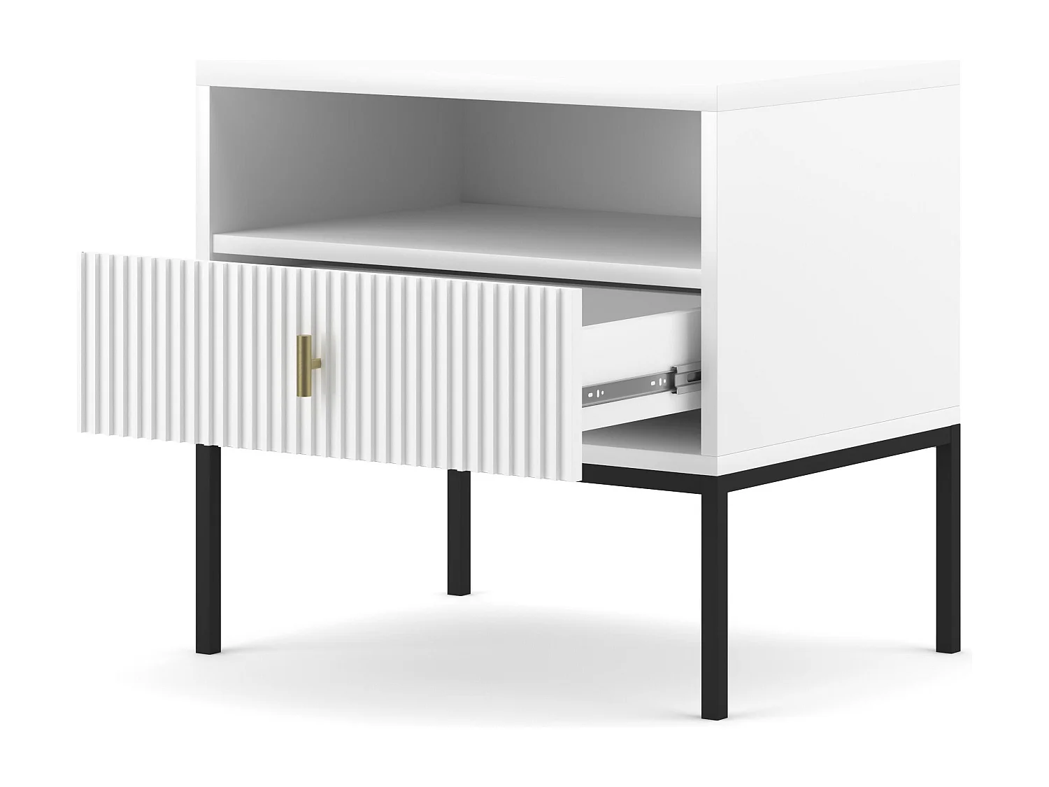 Table De Chevet MAGGIORE NS54 1D 54x39x52 Blanc