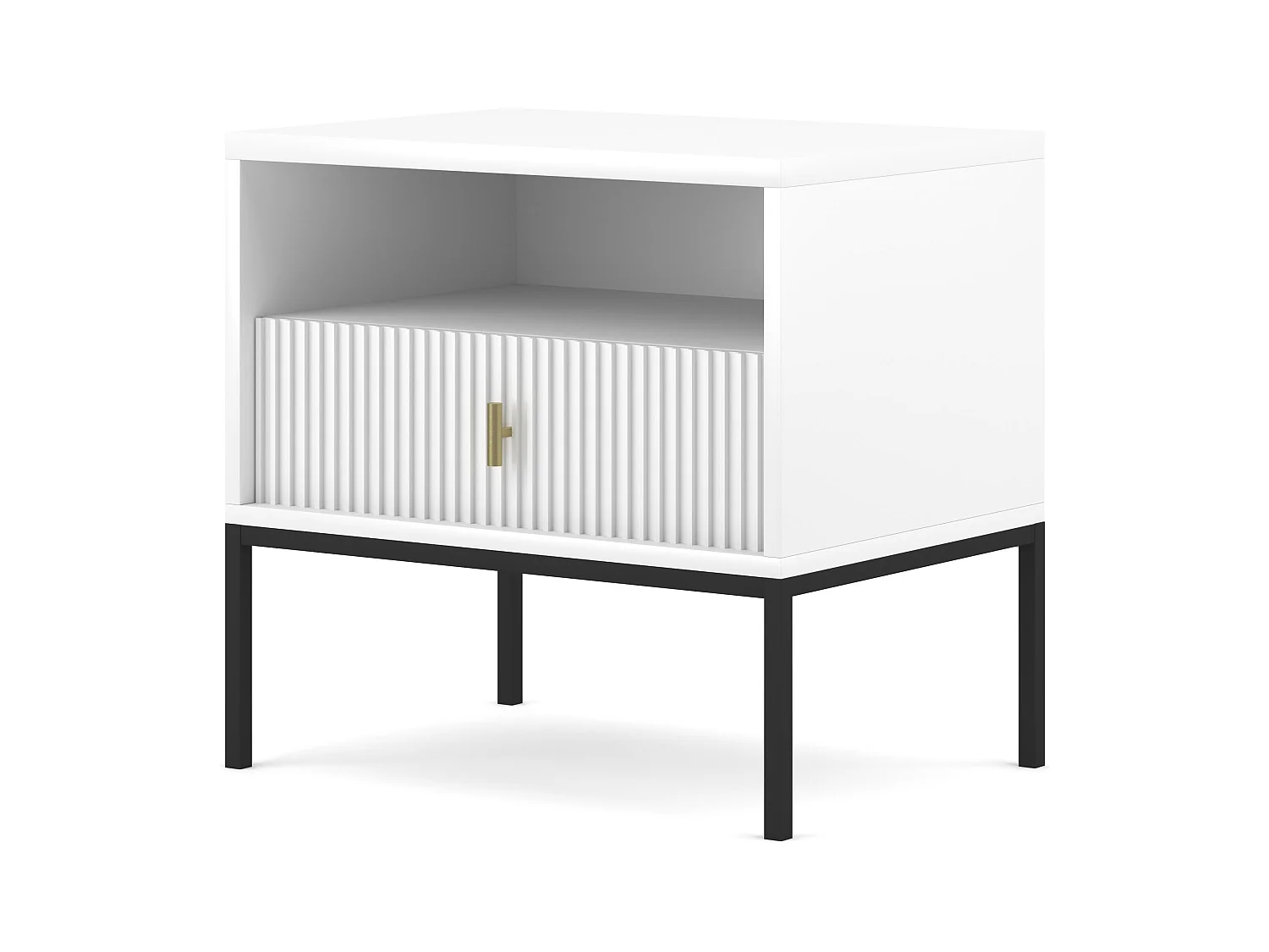 Table De Chevet MAGGIORE NS54 1D 54x39x52 Blanc