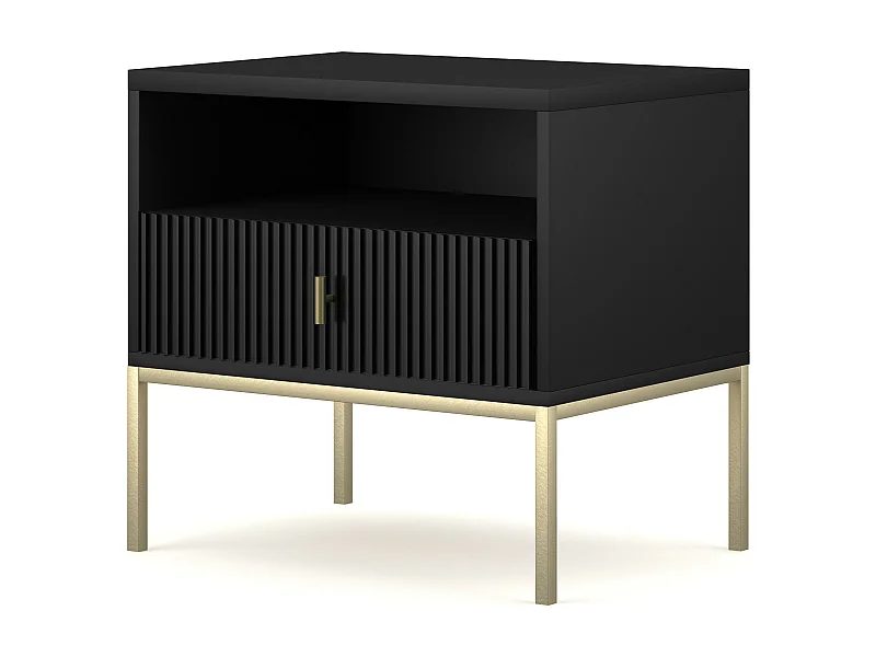 Comodino MAGGIORE NS54 1D 54x39x52 Nero