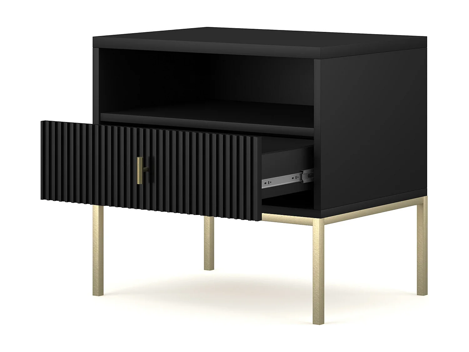 Nachtkastje MAGGIORE NS54 1D 54x39x52 Zwart