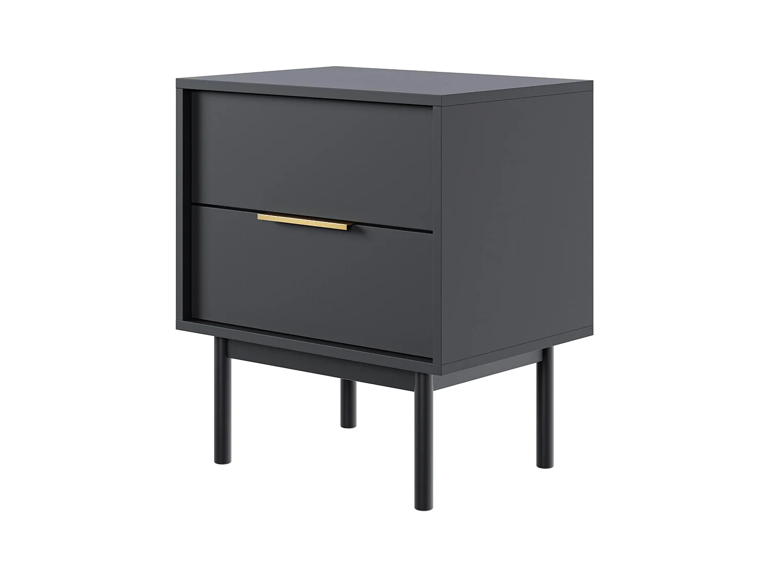 Table De Chevet VIVA NS54 2D 54x39x63 Noir