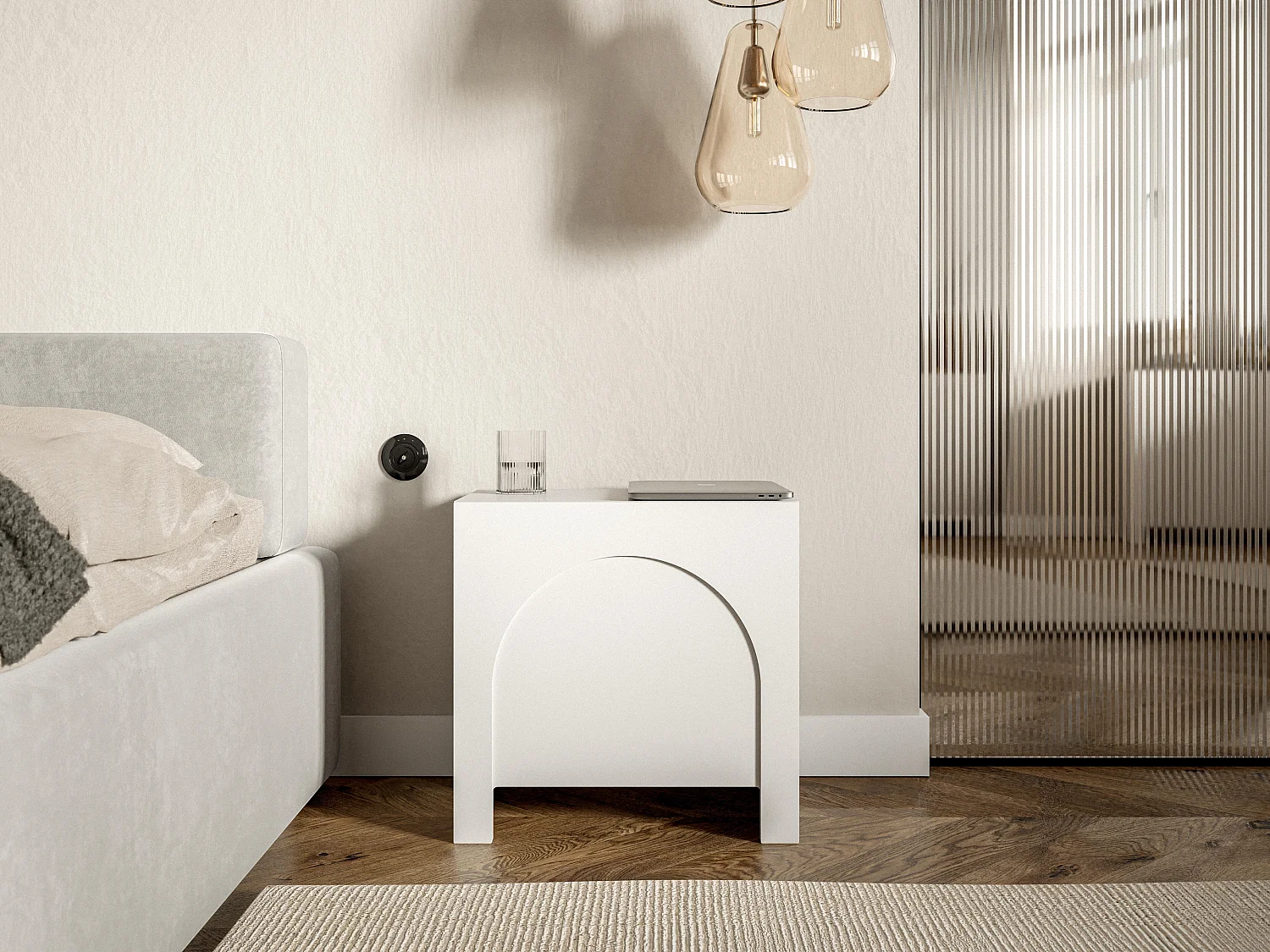 Comodino ARCO NS50 50x35x49 Bianco