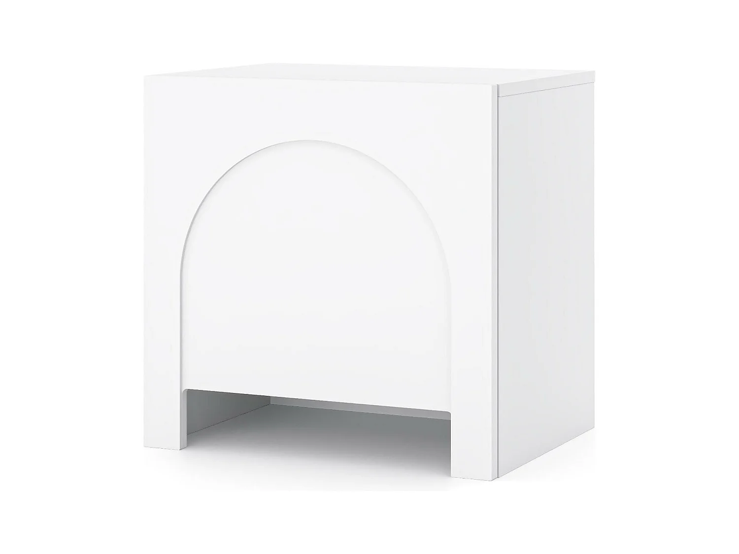 Table De Chevet ARCO NS50 50x35x49 Blanc