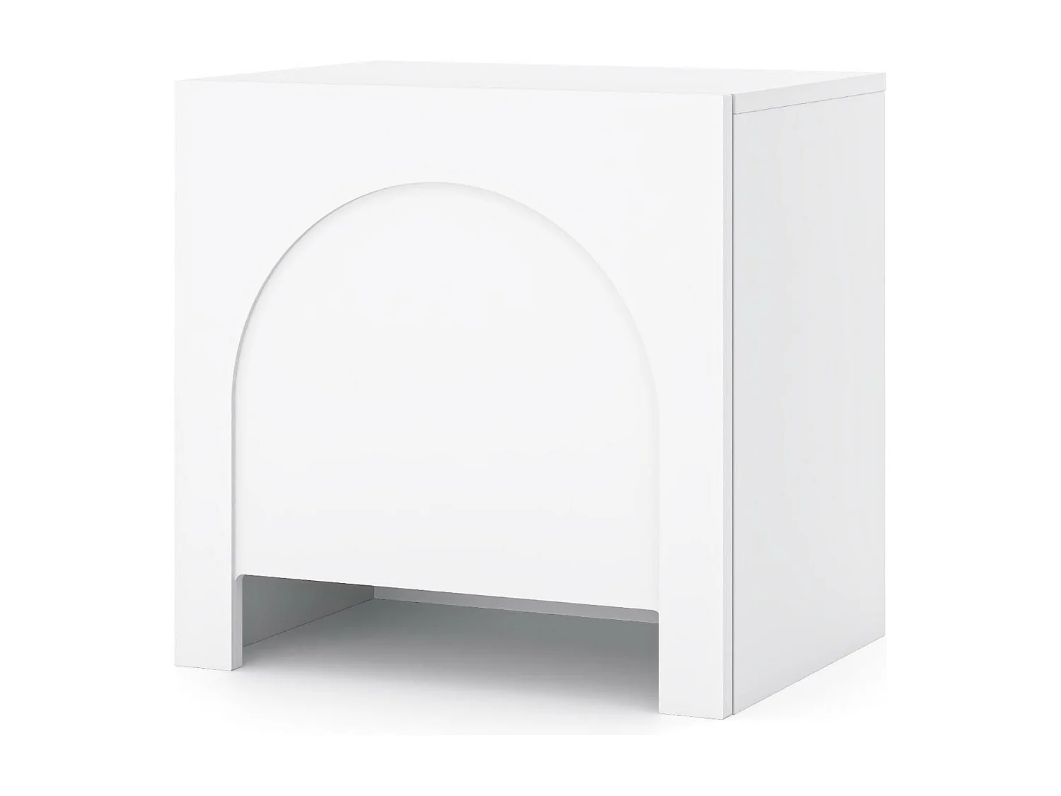 Table De Chevet ARCO NS50 50x35x49 Blanc