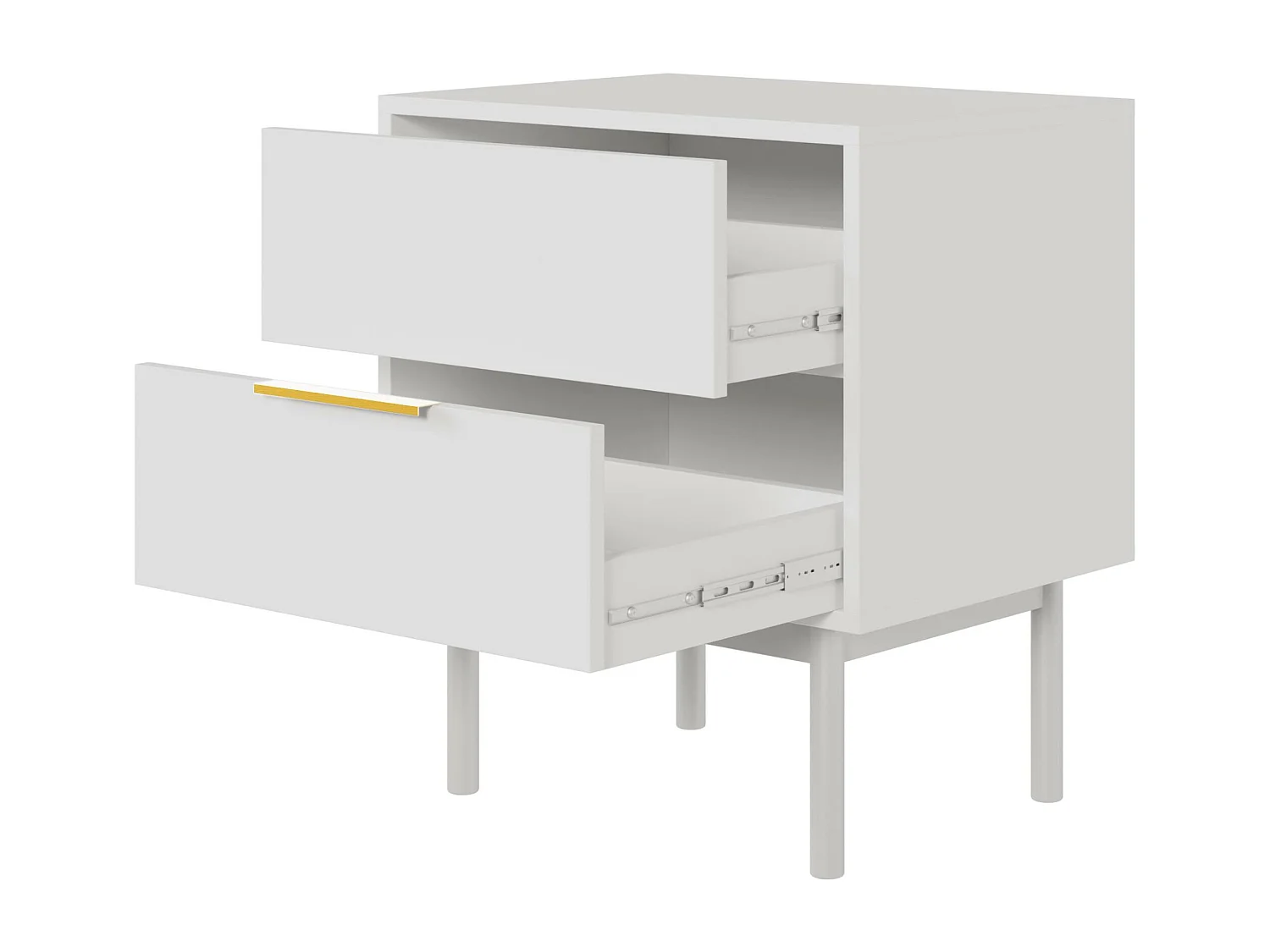 Comodino VIVA NS54 2D 54x39x63 Bianco