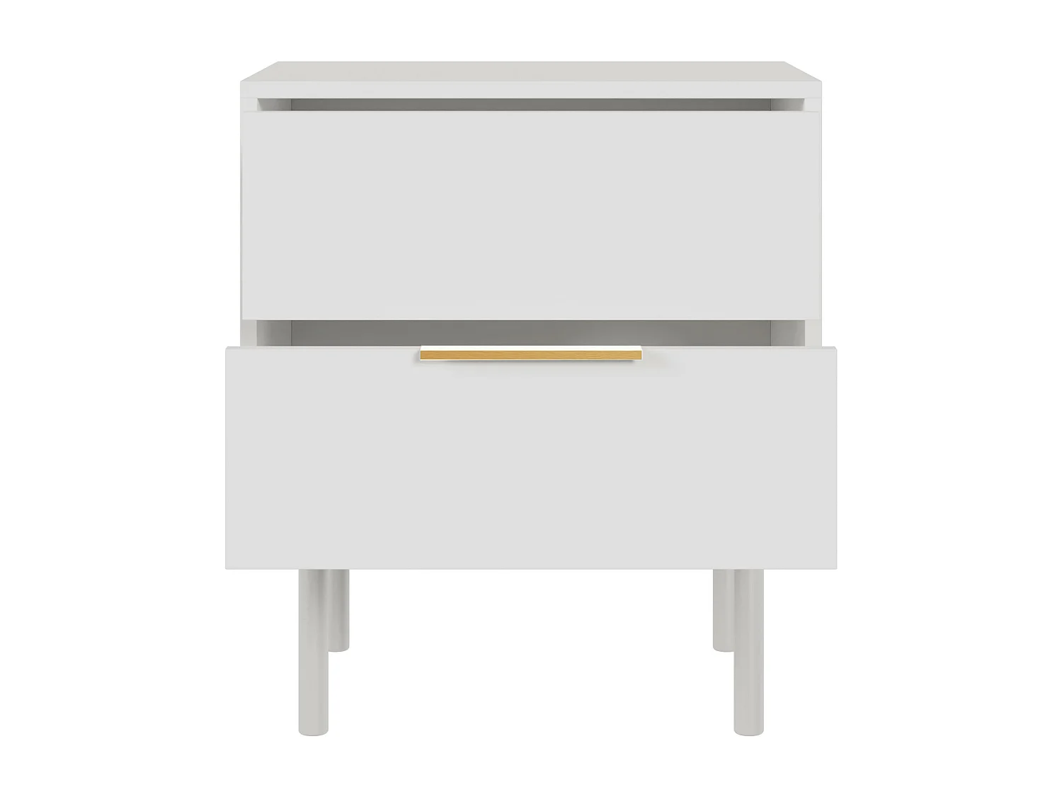 Table De Chevet VIVA NS54 2D 54x39x63 Blanc