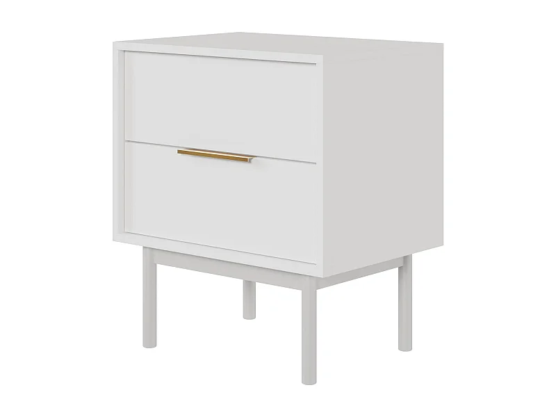 Comodino VIVA NS54 2D 54x39x63 Bianco