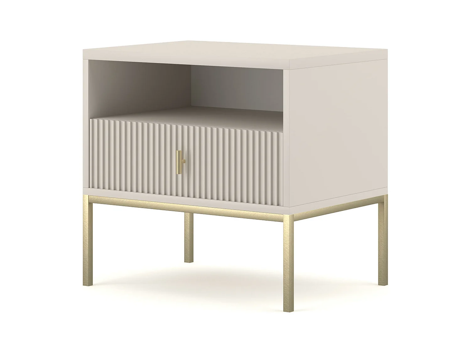 Nachttisch MAGGIORE NS54 1D 54x39x52 Beige