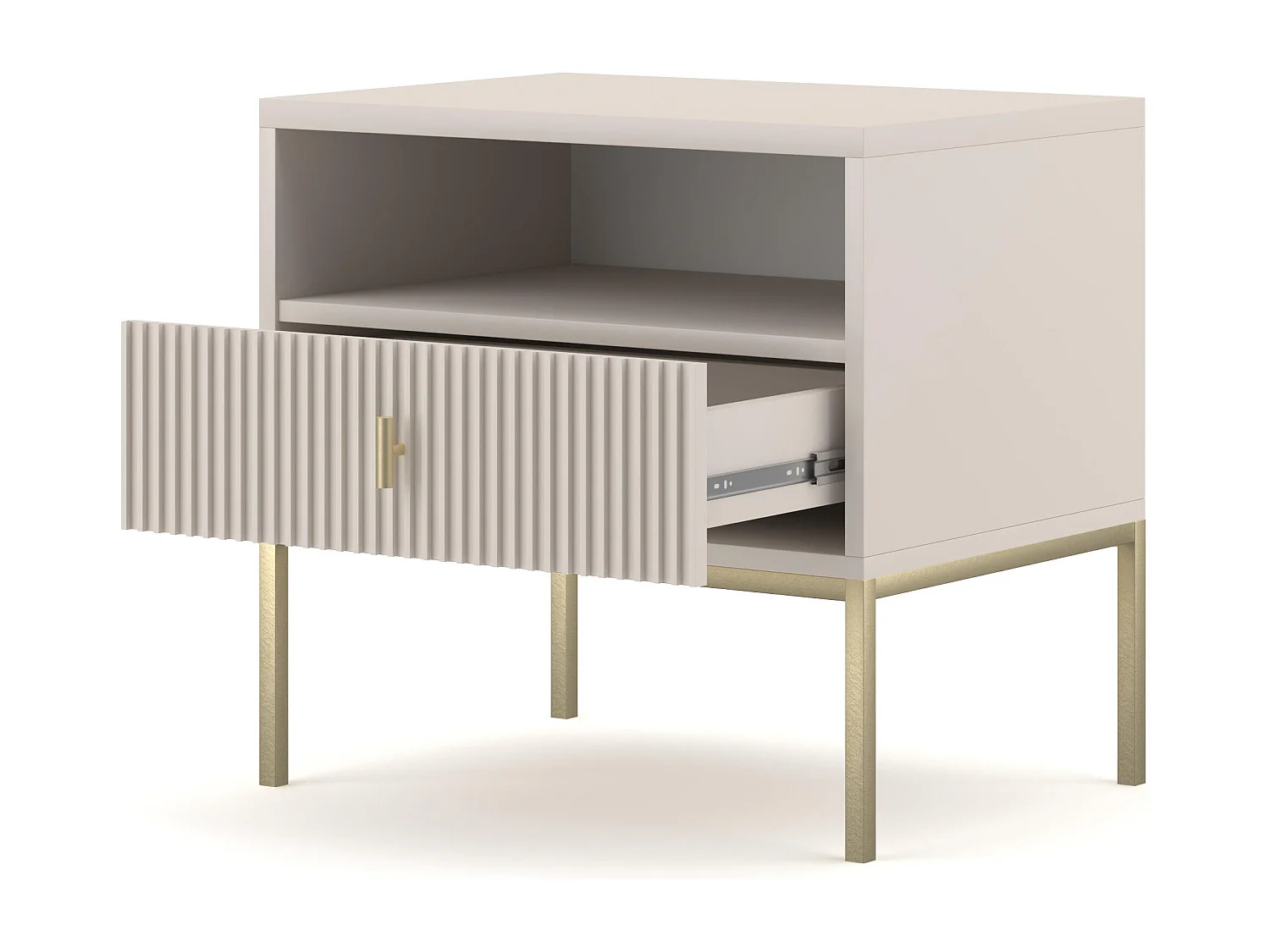 Comodino MAGGIORE NS54 1D 54x39x52 Beige