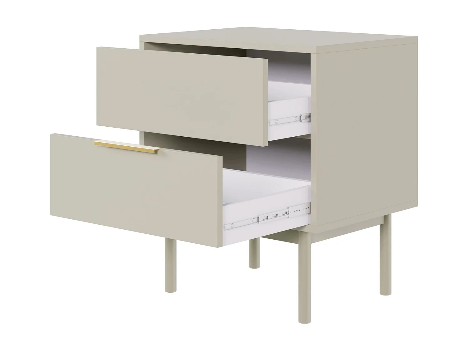 Table De Chevet VIVA NS54 2D 54x39x63 Beige