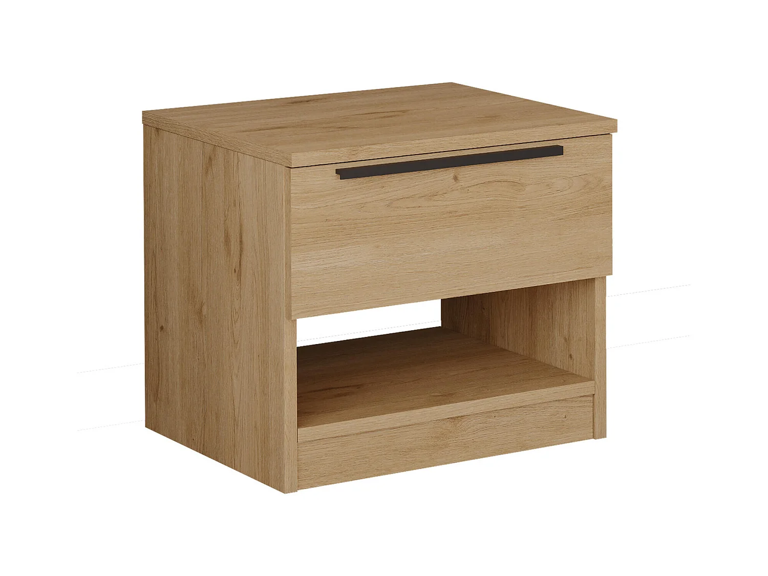 Table De Chevet LOREL NS50 1D 50x42x45 Naturel