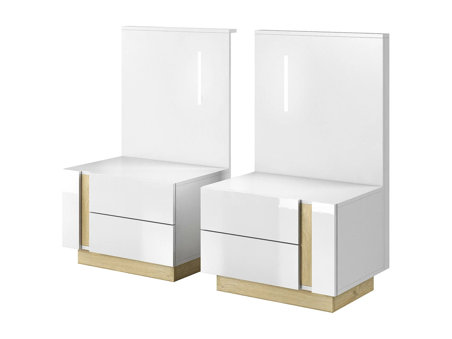 Table De Chevet ARCADE NS60 4D 60x46x102 Blanc