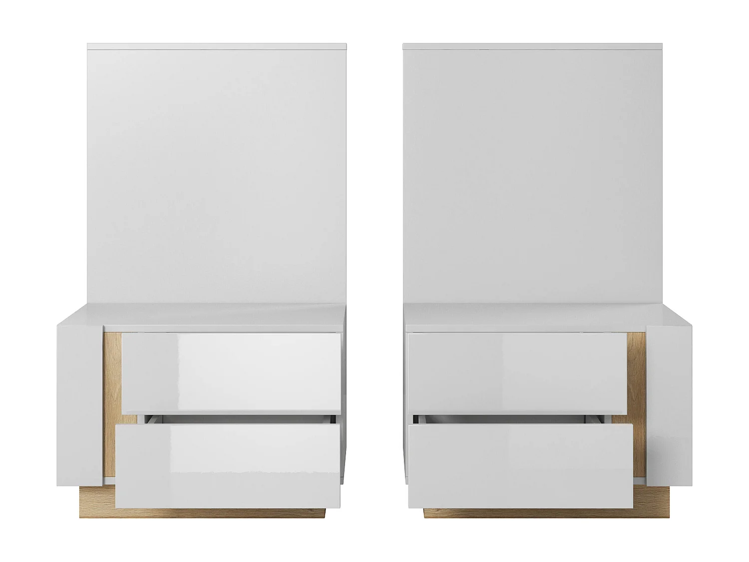 Table De Chevet ARCADE NS60 4D 60x46x102 Blanc