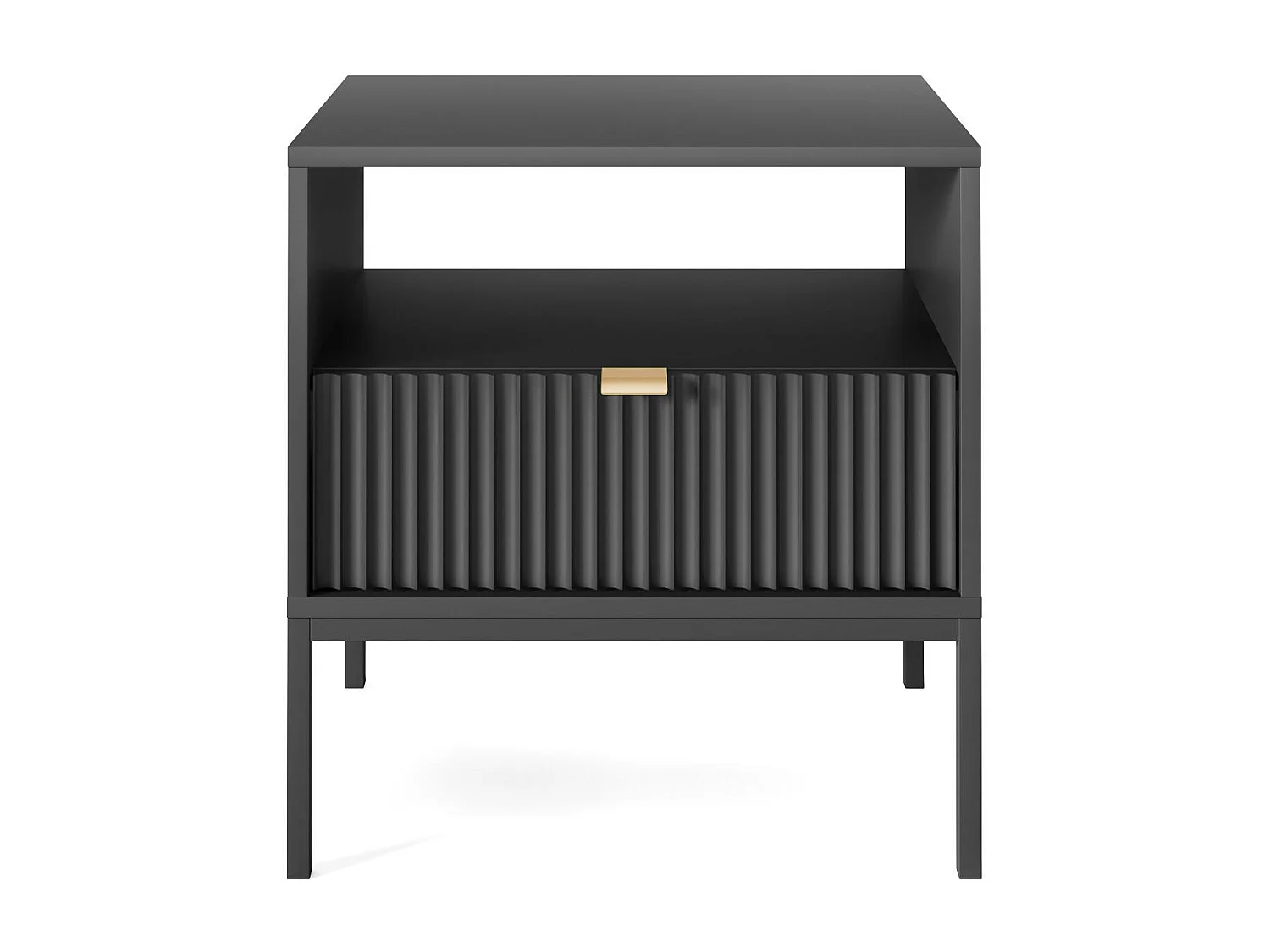 Comodino AVON NS54 1D 54x39x56 Nero