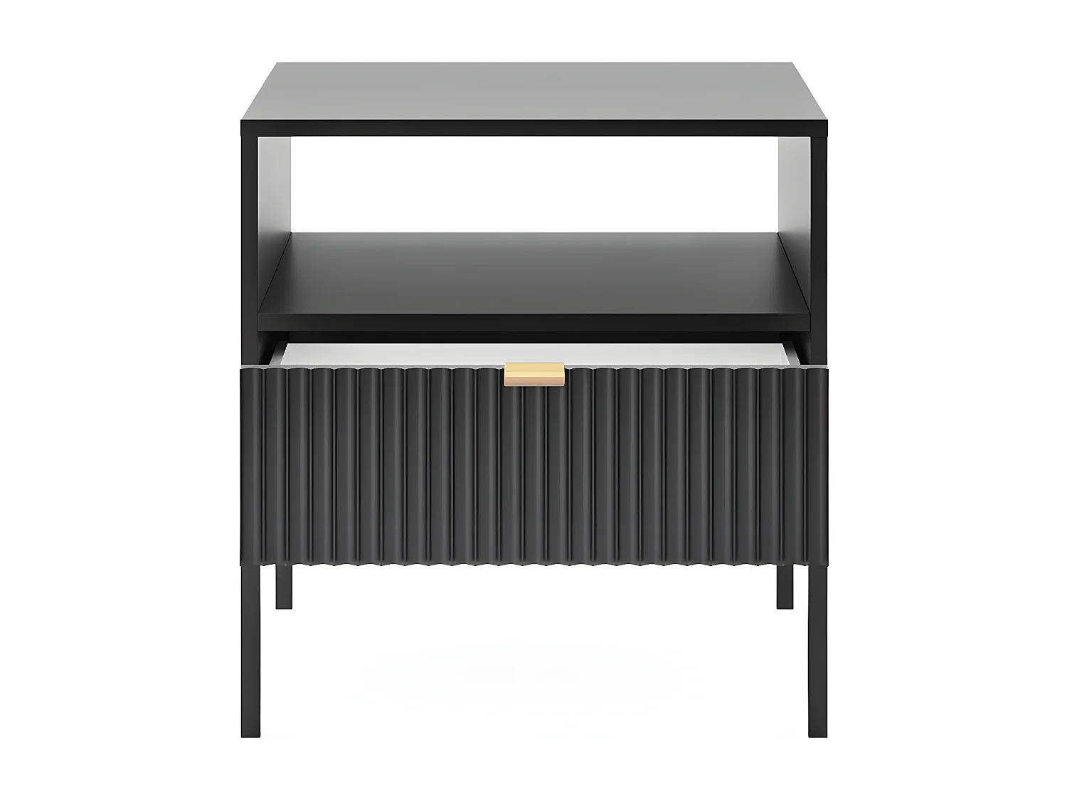 Comodino AVON NS54 1D 54x39x56 Nero