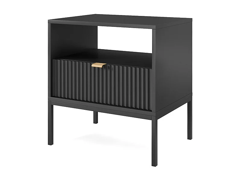 Comodino AVON NS54 1D 54x39x56 Nero