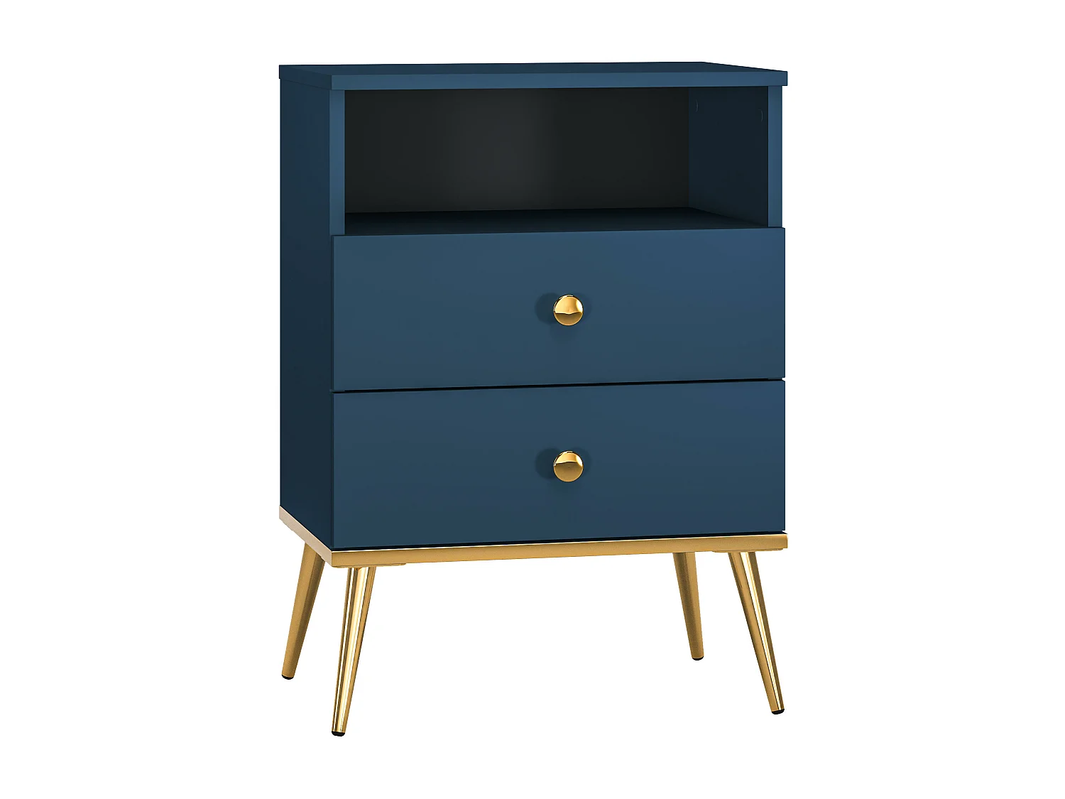 Mesa Cabeceira MARINE NS50 2D 50x34x70 Azul