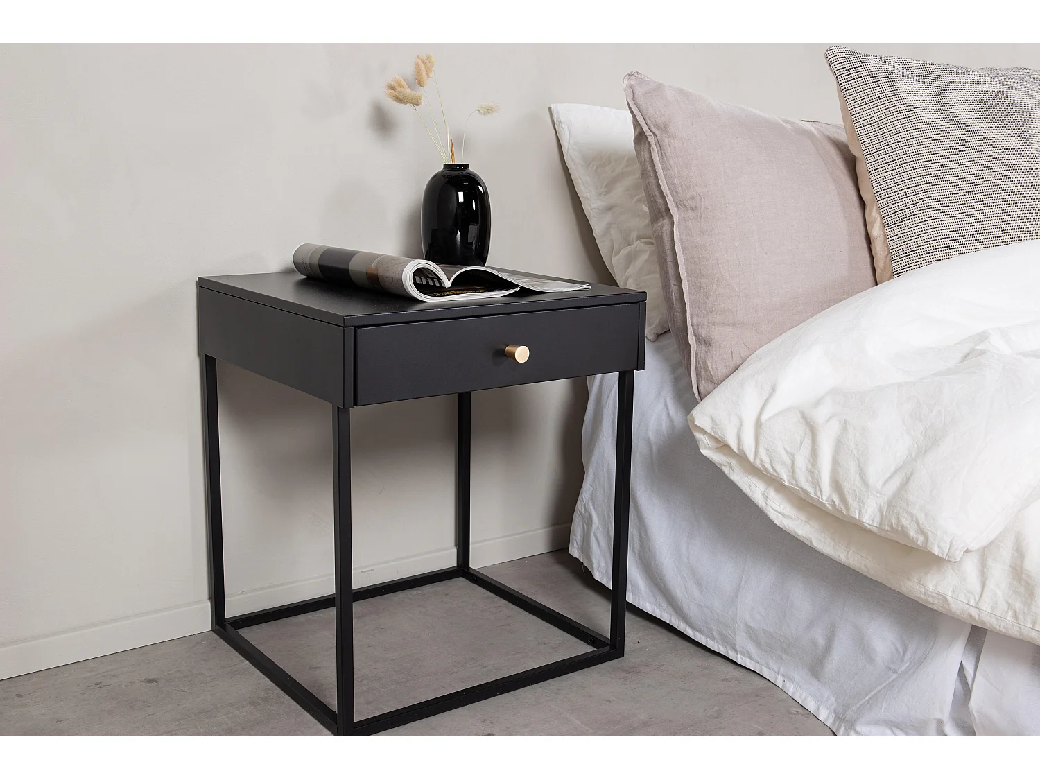 Nachtkastje BAKAL NS41 1D 41x43x50 Zwart