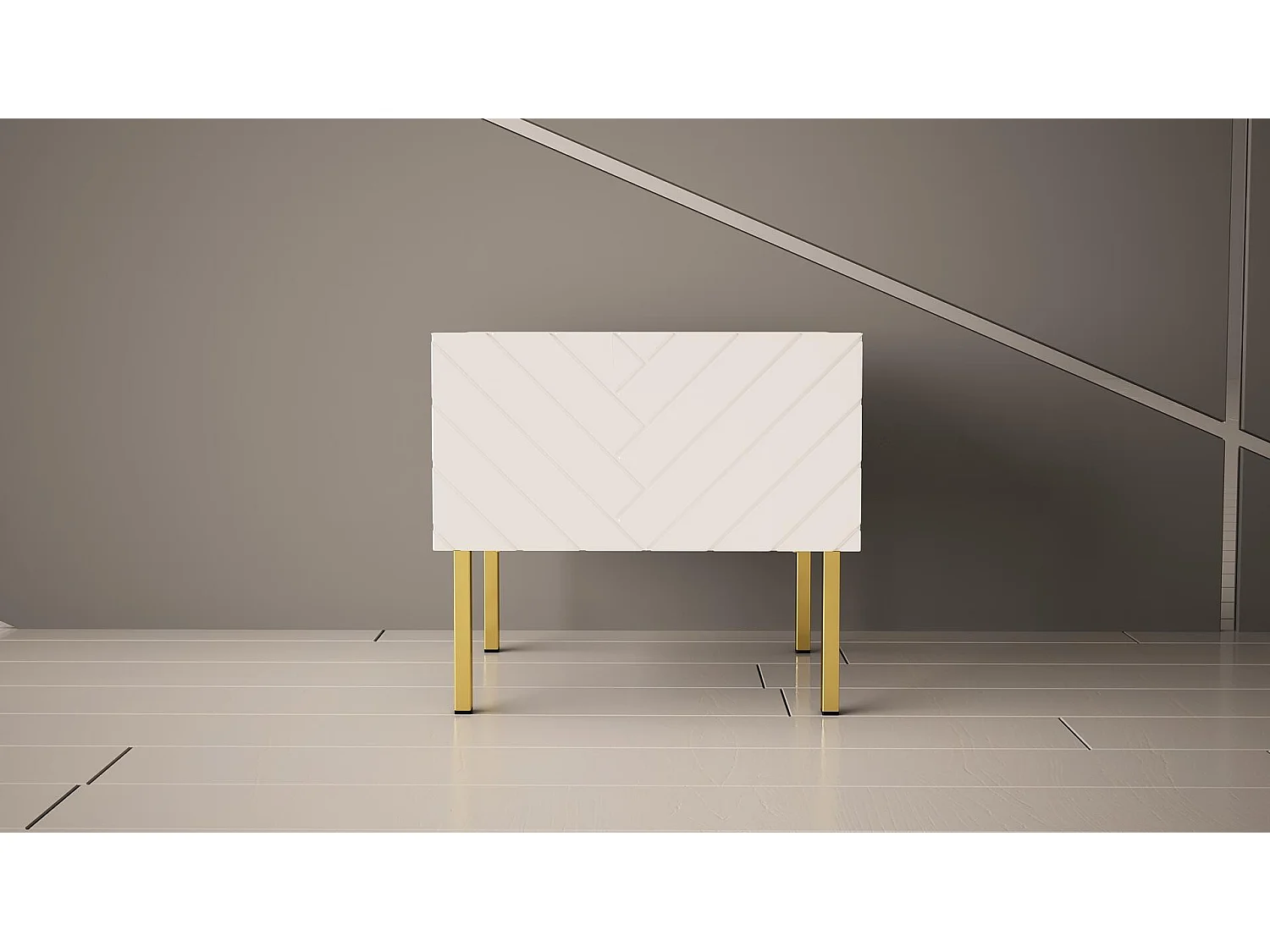 Mesa Cabeceira GALA NS50 1D 50x37x45 Branco