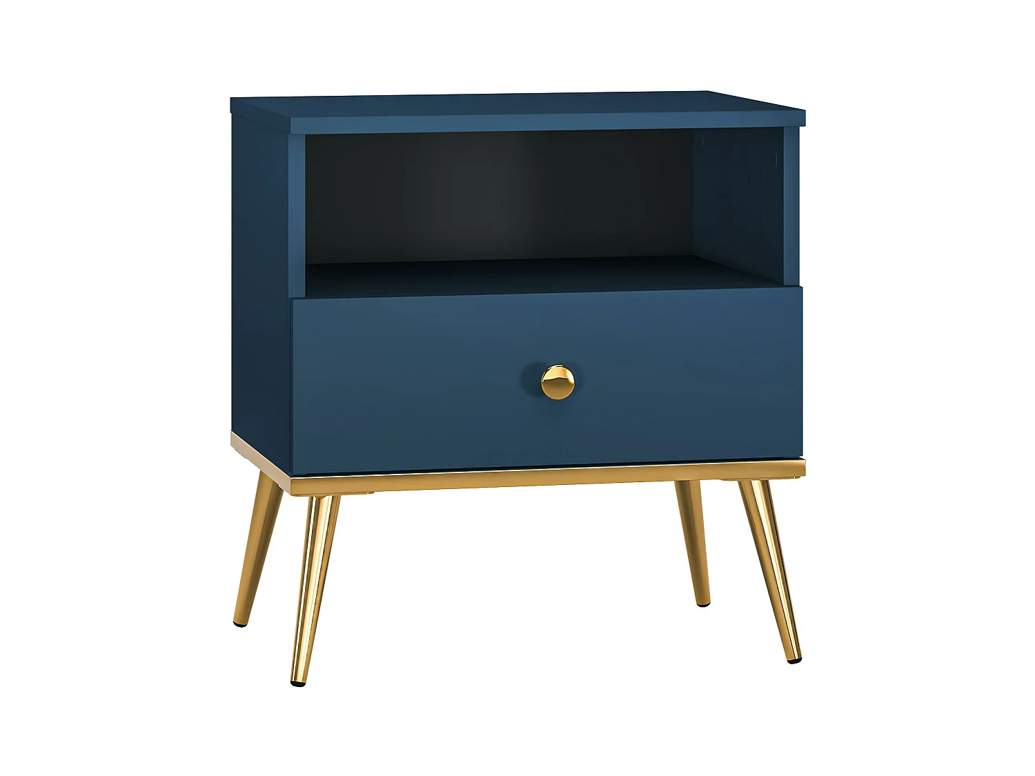 Table De Chevet MARINE NS50 1D 50x34x53 Bleu