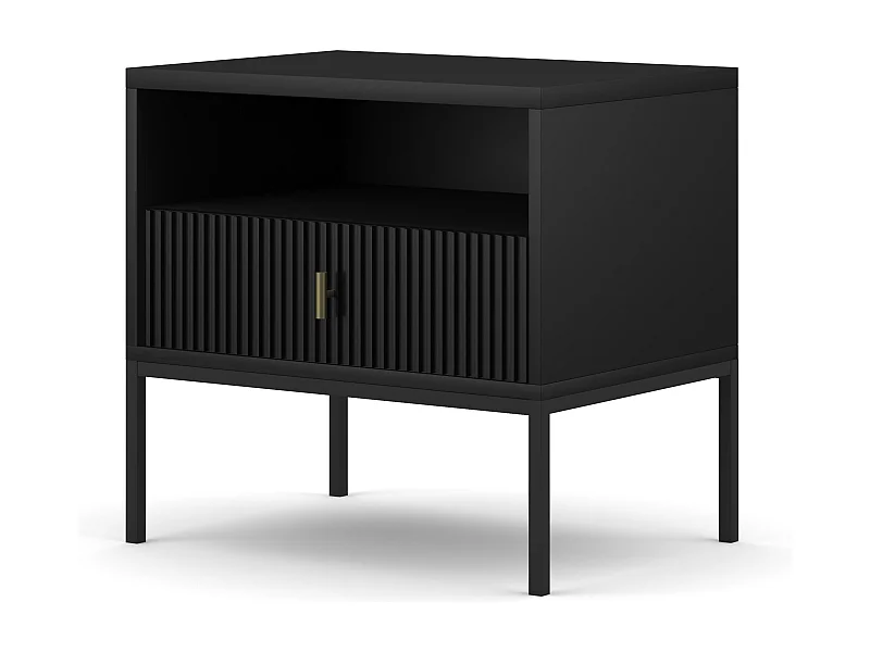 Mesita De Noche MAGGIORE NS54 1D 54x39x52 Negro